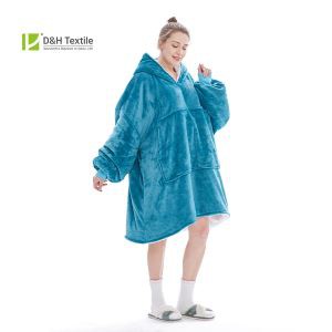 Sherpa Hoodie Sweatshirt Blanket