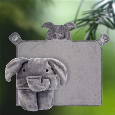Childrens Hooded Fleece Blanket